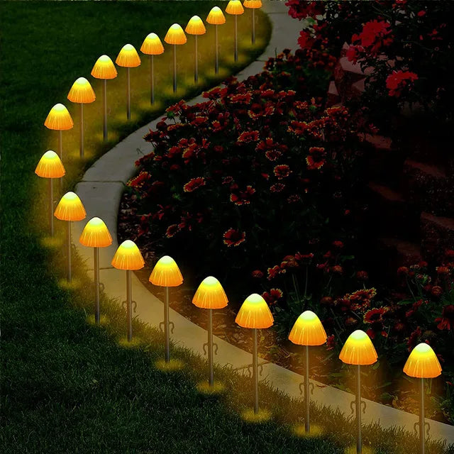 LED Solar Mushroom Light for Yard