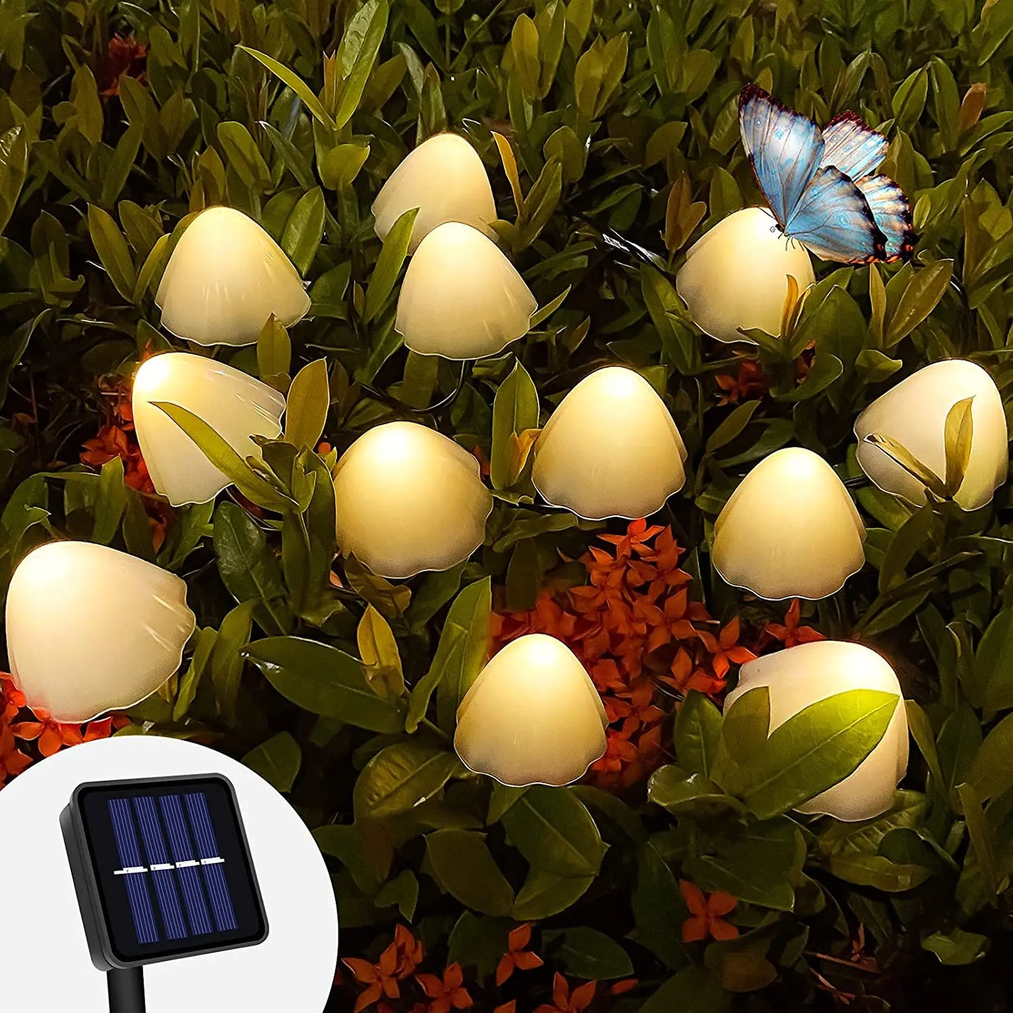 LED Solar Mushroom Light for Yard