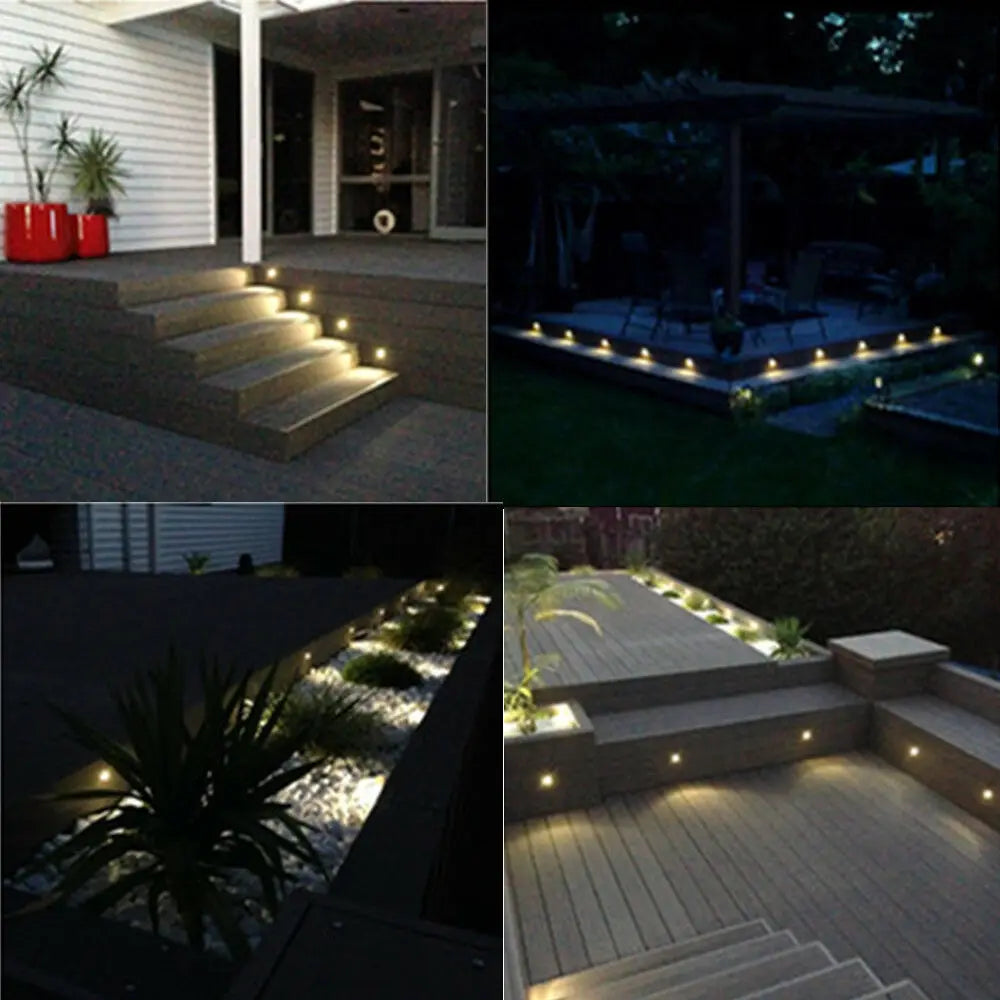 Led Lights Coppering Half Moon Underground Lamp deck step