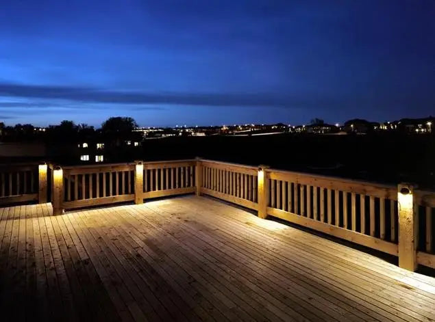 Led Lights Coppering Half Moon Underground Lamp deck step