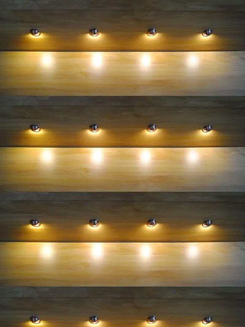 Led Lights Coppering Half Moon Underground Lamp deck step