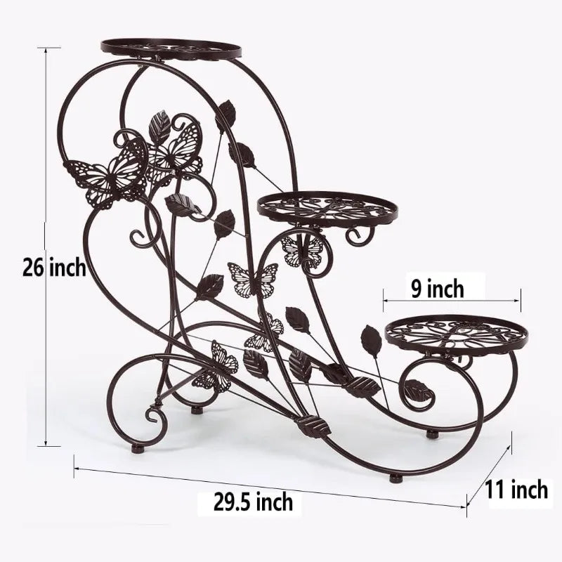 3 Tier Tall Plant Stand  Flower Pot Holder Display