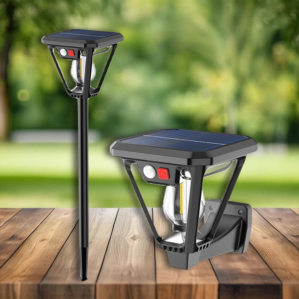 Solar Powered Floor Lamp Wall Lamp Motion Sensor