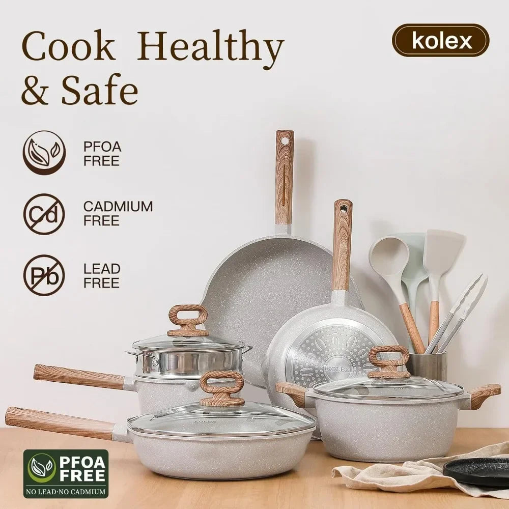 Nonstick Cookware Sets, Kitchenware Pots and Pans Set