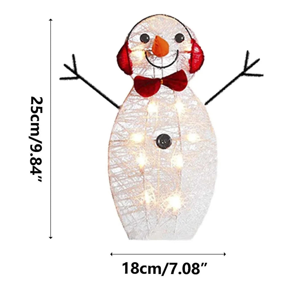 Christmas LED Illuminated Snowman Decoration Light