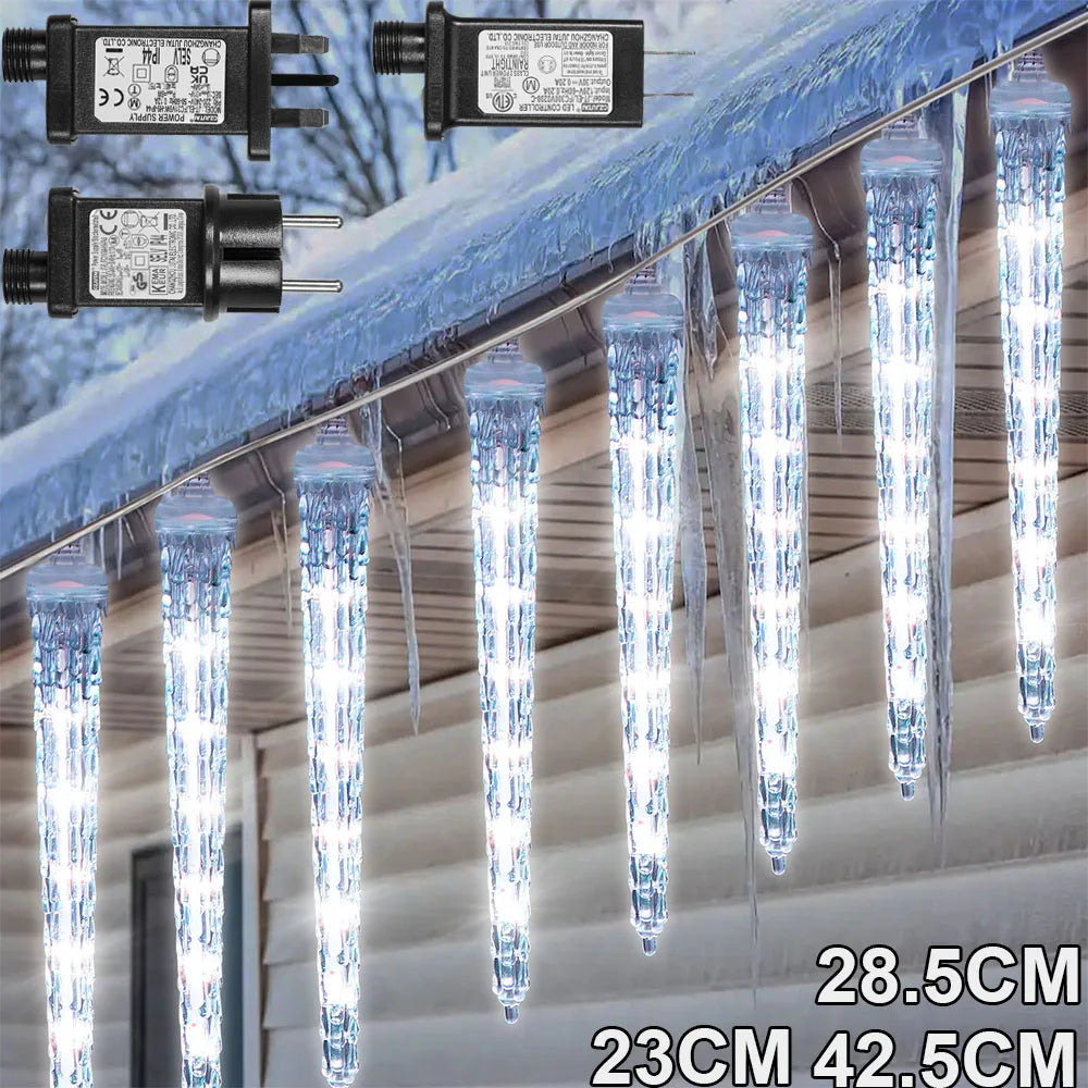 Christmast LED Meteor Shower Raindrop Snowing Lights