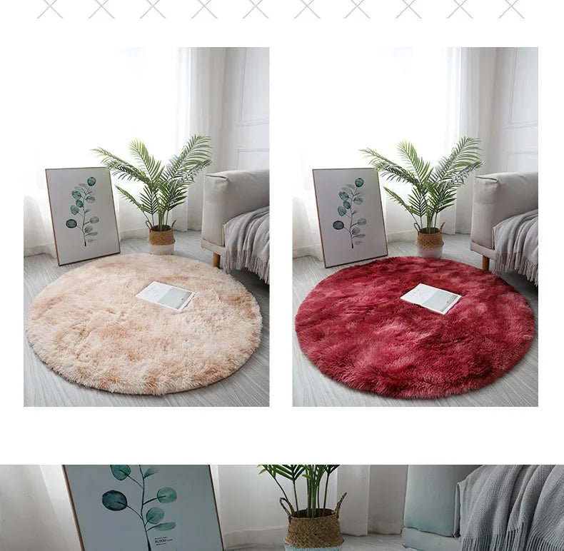 Round Rug Mat Home Decor Bedroom Kid Room Decoration