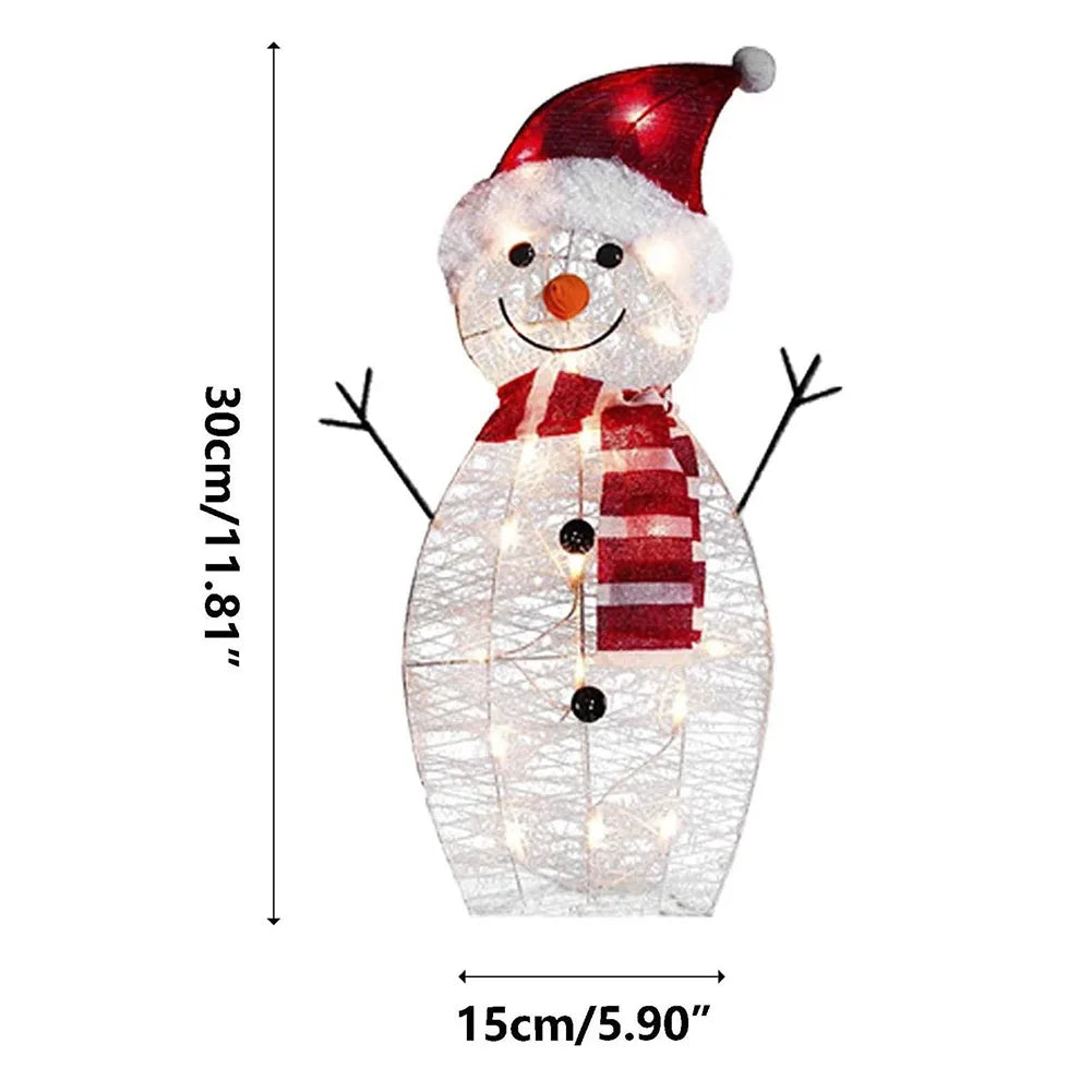 Christmas LED Illuminated Snowman Decoration Light