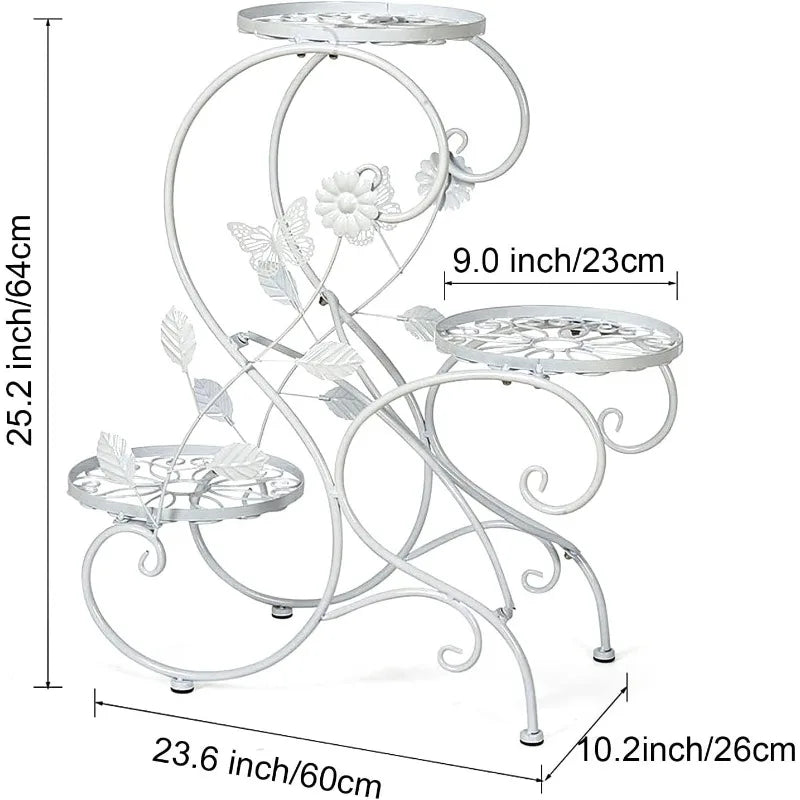 3 Tier Tall Plant Stand  Flower Pot Holder Display