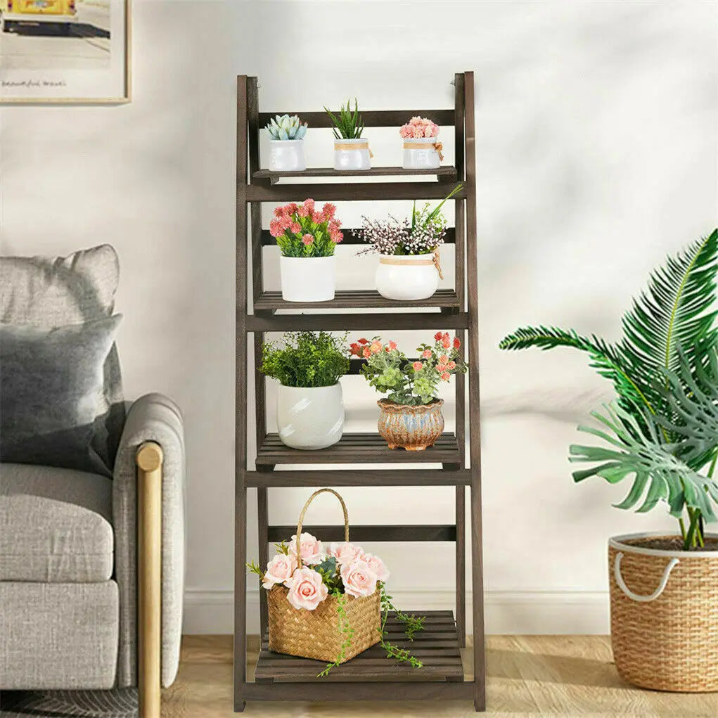 Ladder Shelf flower pot stand flower rack