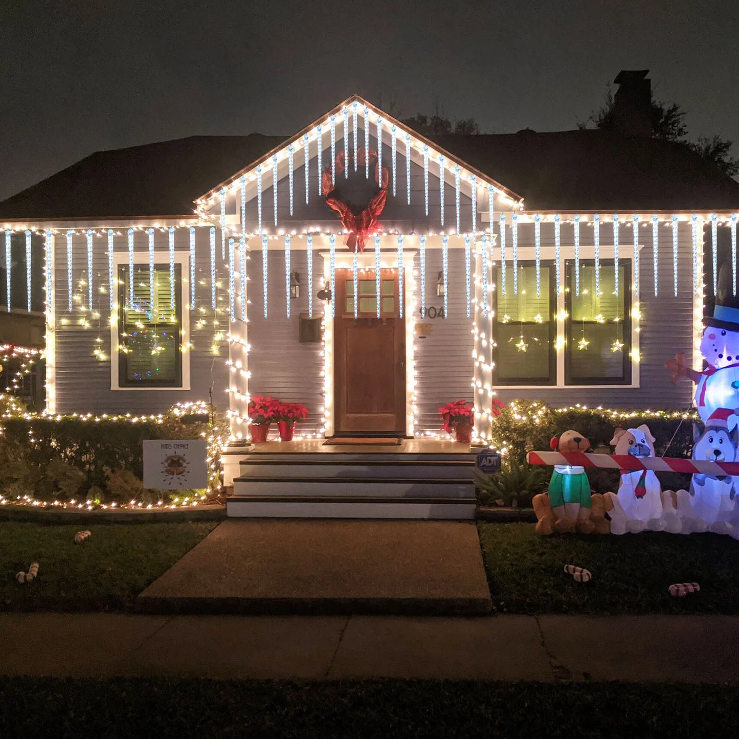 Christmast LED Meteor Shower Raindrop Snowing Lights