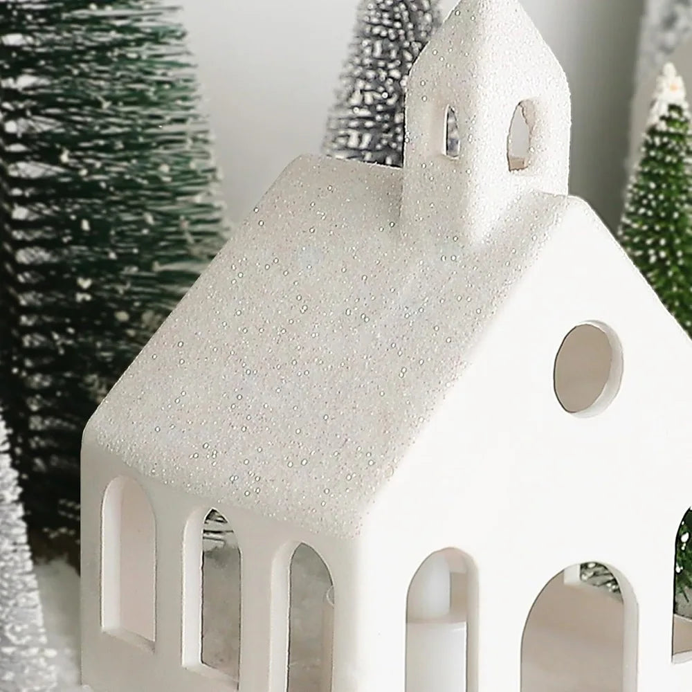 Christmas Village Sets of 5 Lighted Ceramic Houses