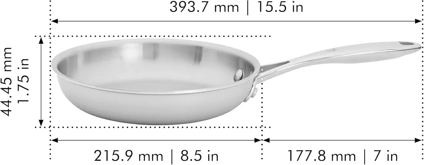 3-Ply Stainless Steel Pots and Pans Set, Cookware Set