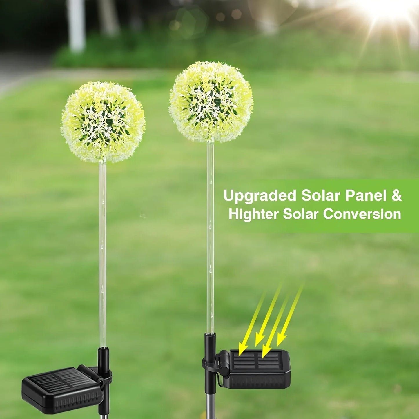 Dandelion Garden Lights, Outdoor Solar Flower Lights