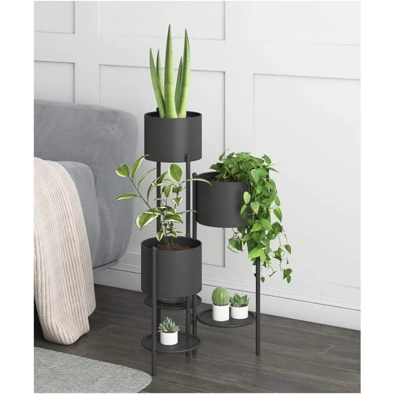 Indoor Flower Pot Holder Shelf Decorative Display Rack