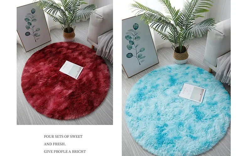 Round Rug Mat Home Decor Bedroom Kid Room Decoration