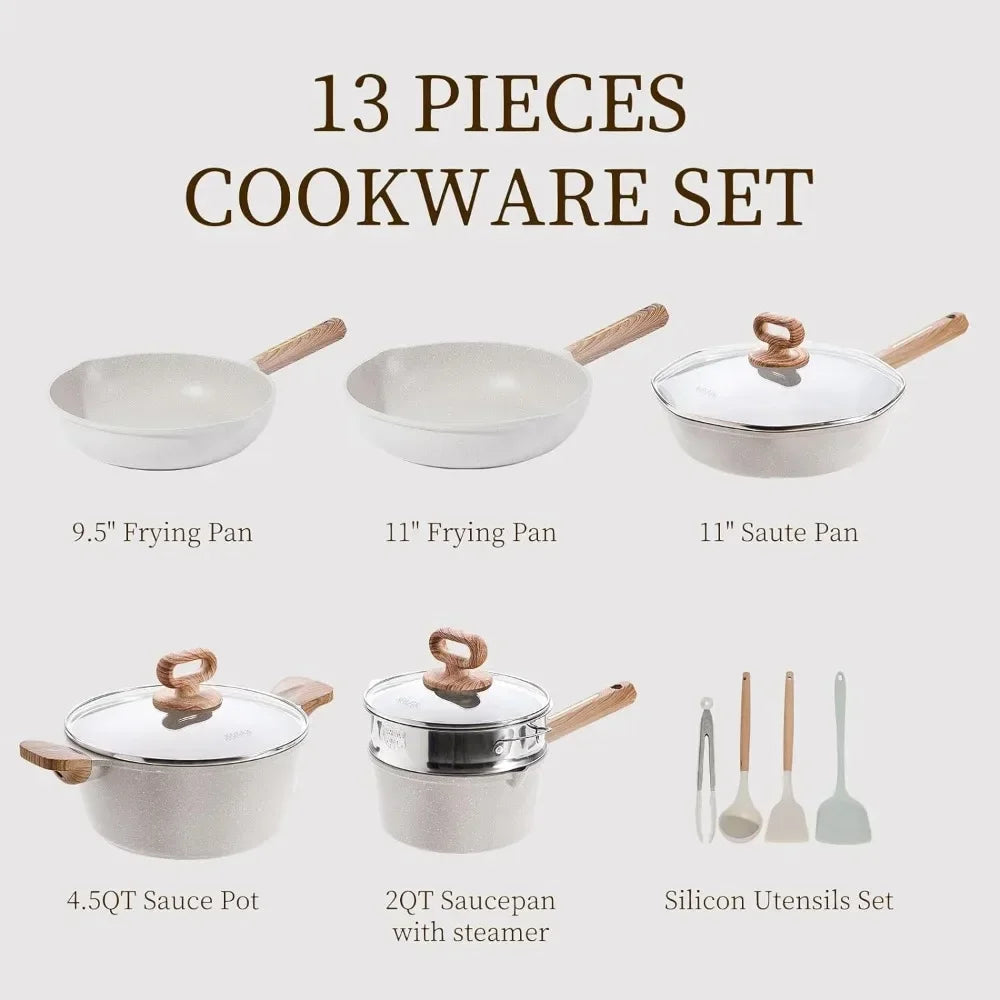 Nonstick Cookware Sets, Kitchenware Pots and Pans Set