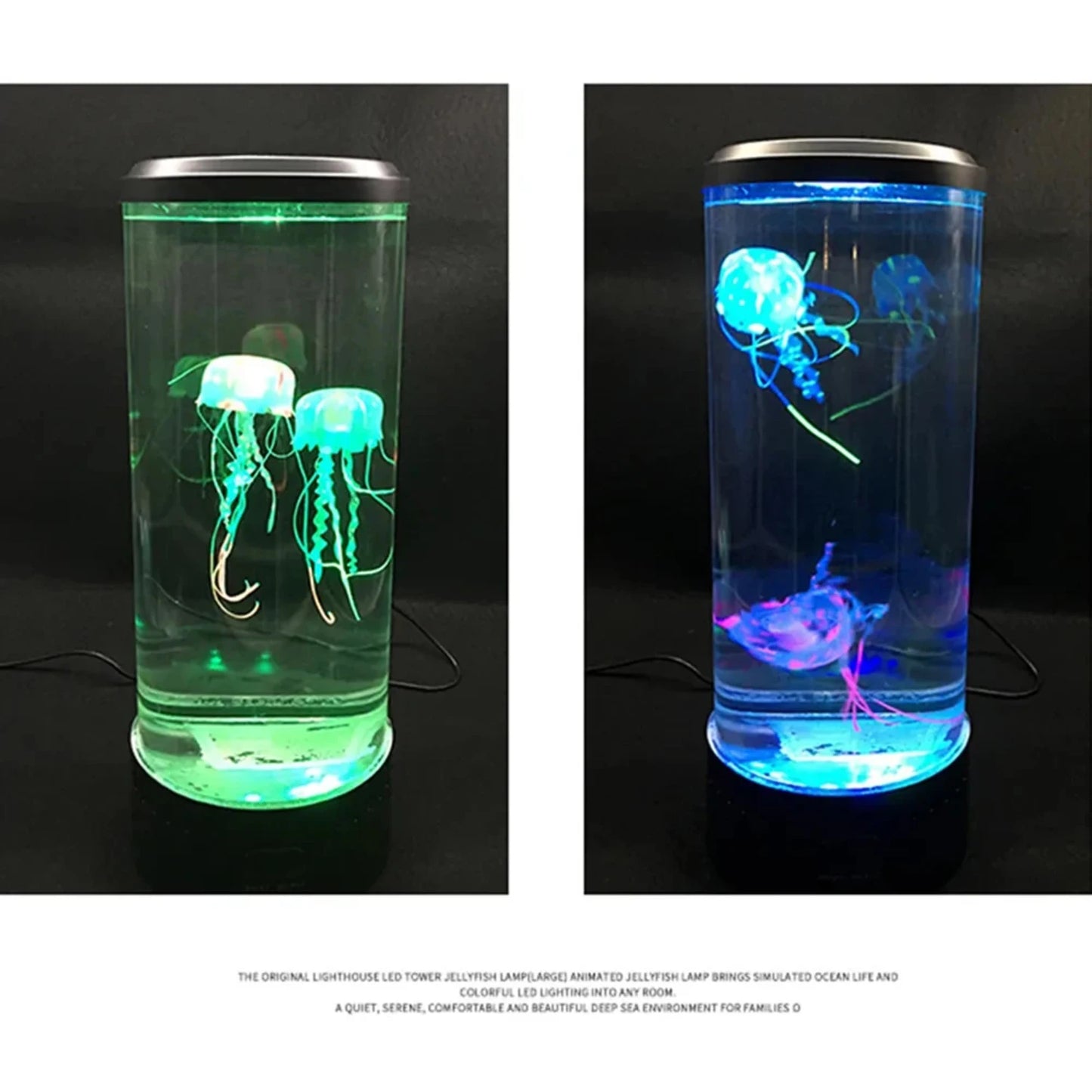 New Color Changing Jellyfish Lamp Table Night Light