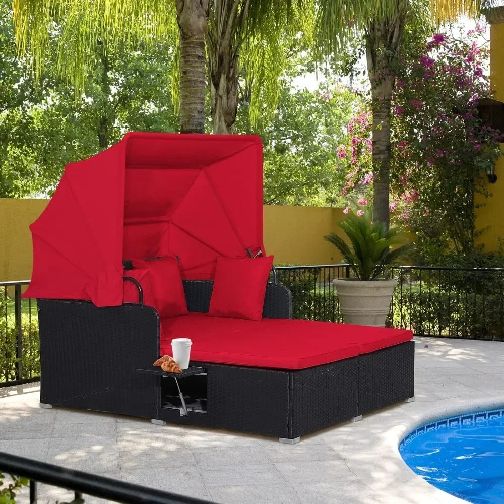 Furniture Sets with Retractable Canopy Patio Furniture Set