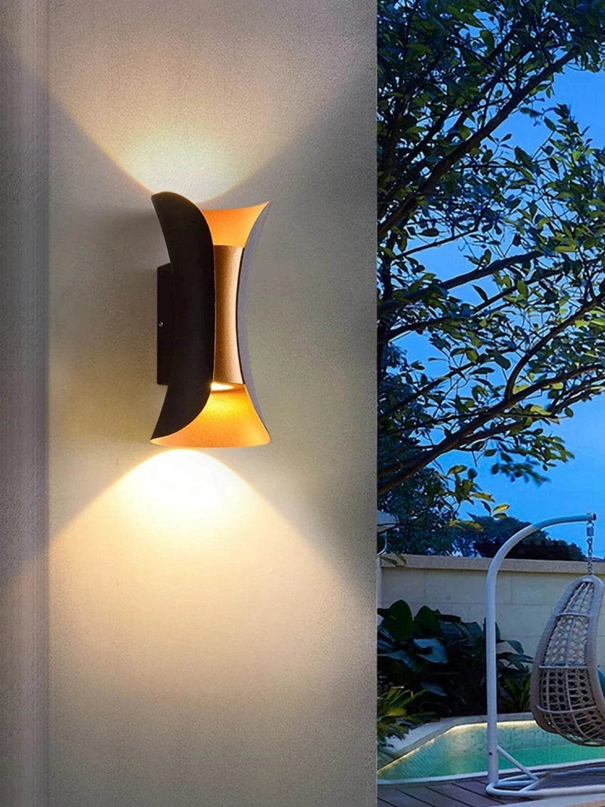 LED outdoor wall lamps - aluminum downlight