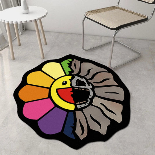 Sunflower Rug Bedroom Creative Colorful Floor Mat