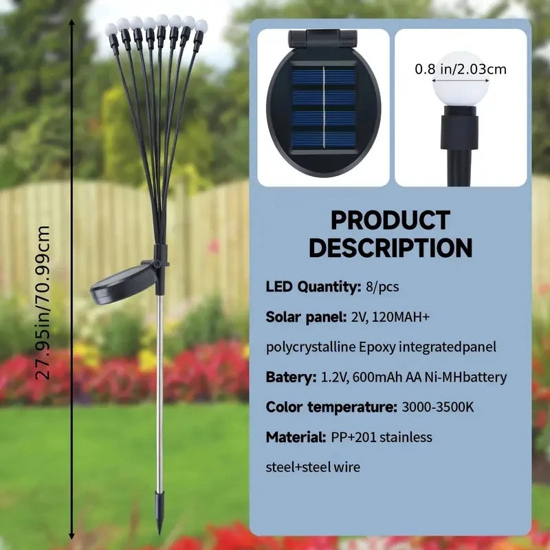 Firefly Garden Lights solar outdoor,swaying light for garden,patio