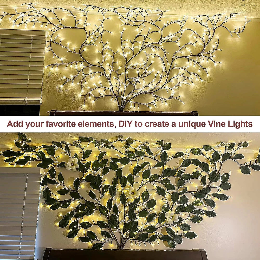 Tree Branch Lamp Christmas Party Home Decorative Lights