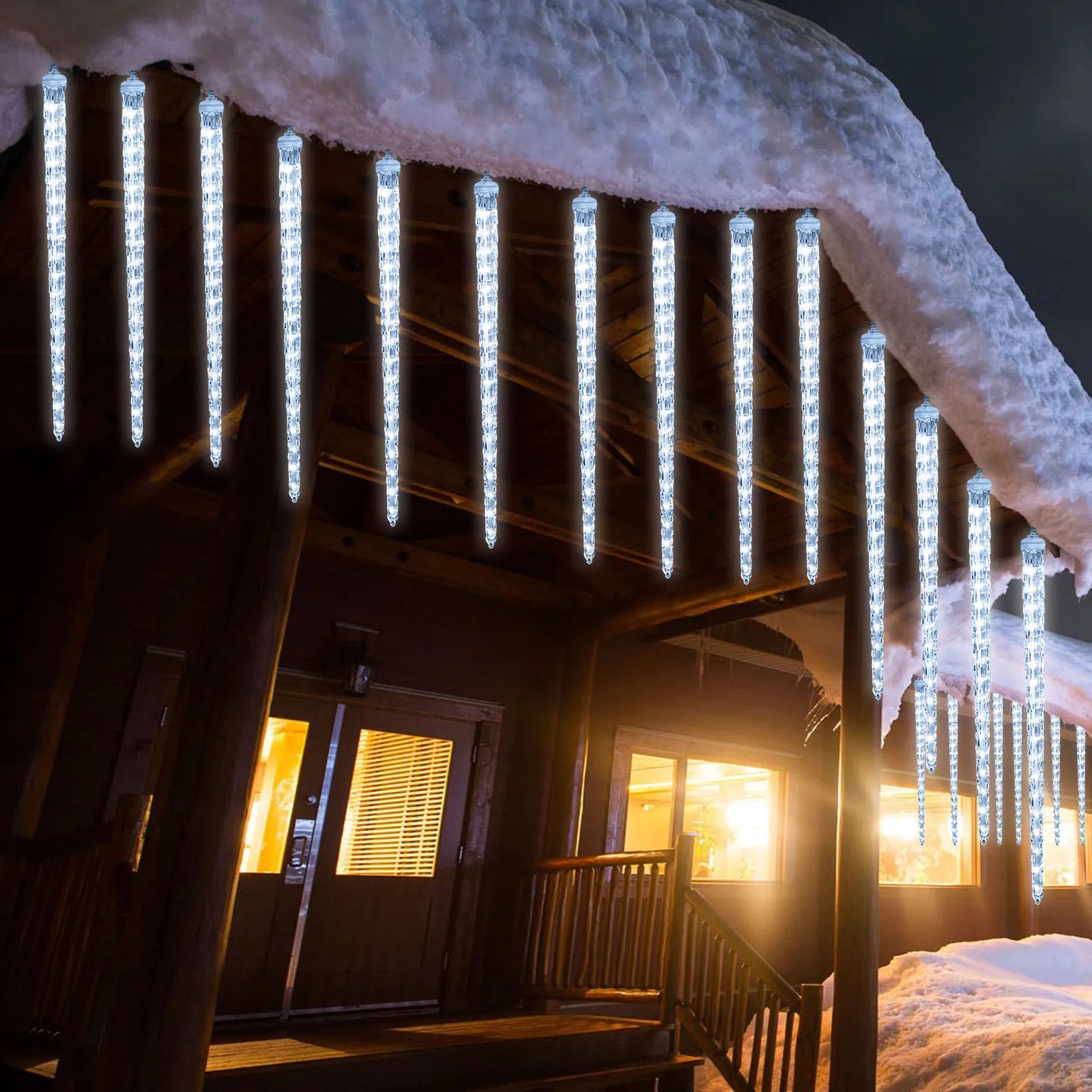 Christmast LED Meteor Shower Raindrop Snowing Lights