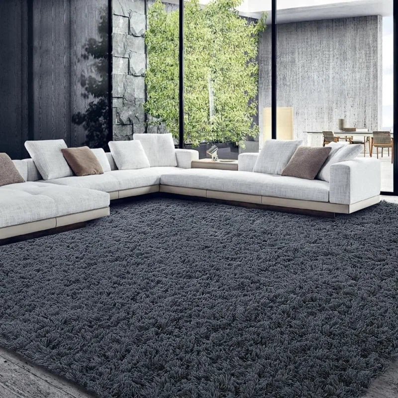 Area Rug Ultra Fuzzy Large Plush Faux Fur Carpet