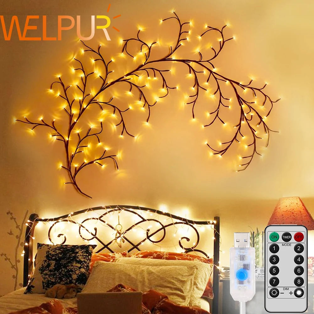 Tree Branch Lamp Christmas Party Home Decorative Lights