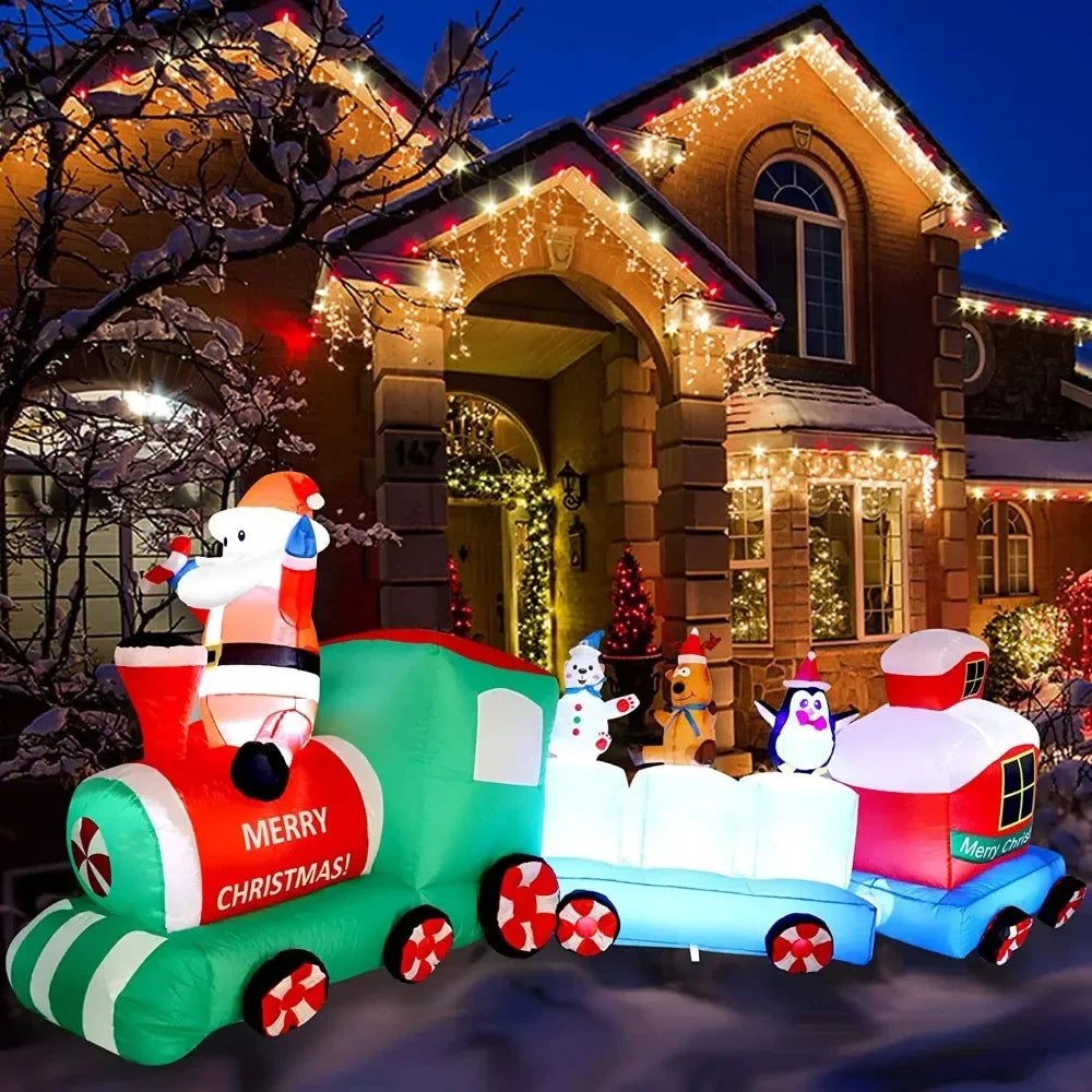 9FT Inflatables Christmas decor Built-in LED Lights