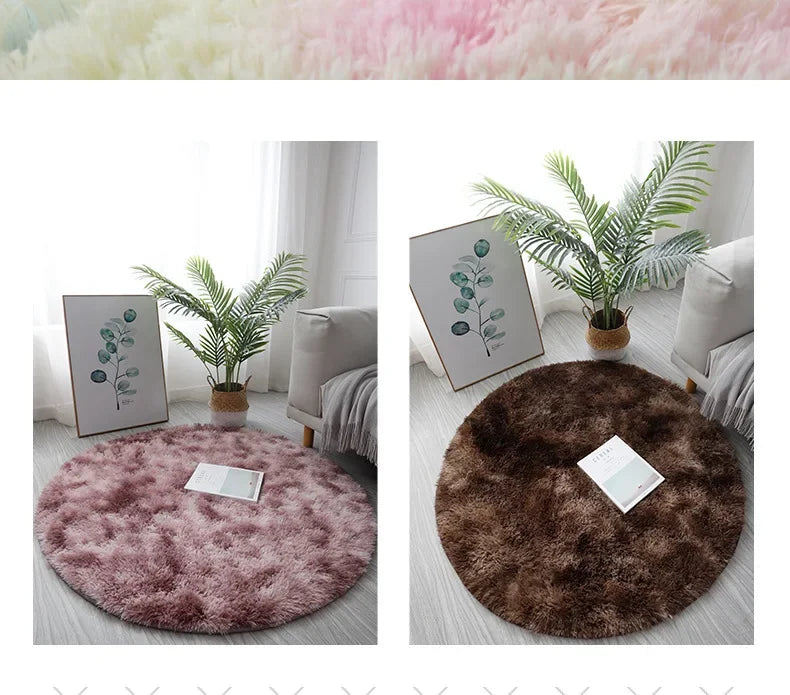 Round Rug Mat Home Decor Bedroom Kid Room Decoration