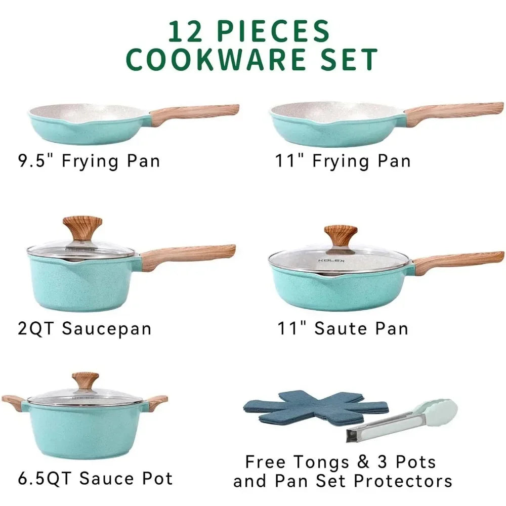 Nonstick Cookware Sets, Kitchenware Pots and Pans Set