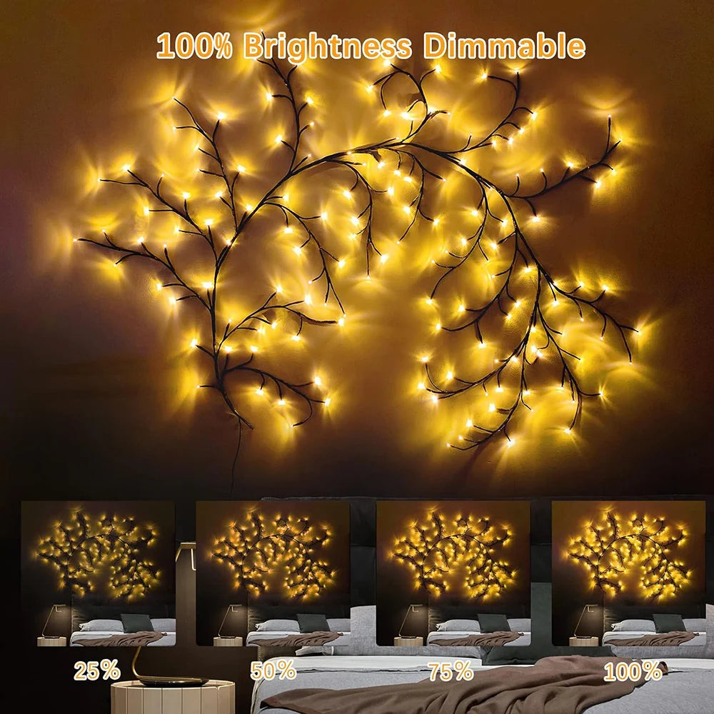 Tree Branch Lamp Christmas Party Home Decorative Lights