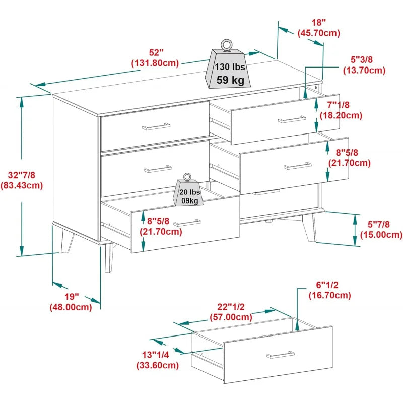 6-Drawer Dresser