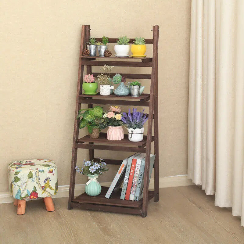 Ladder Shelf flower pot stand flower rack