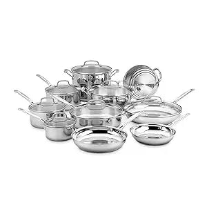 Cuisinart Kitchen Cookware Cooking Pots and Pans Set