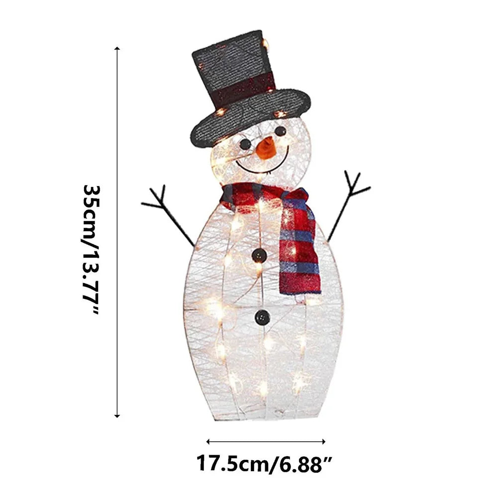 Christmas LED Illuminated Snowman Decoration Light