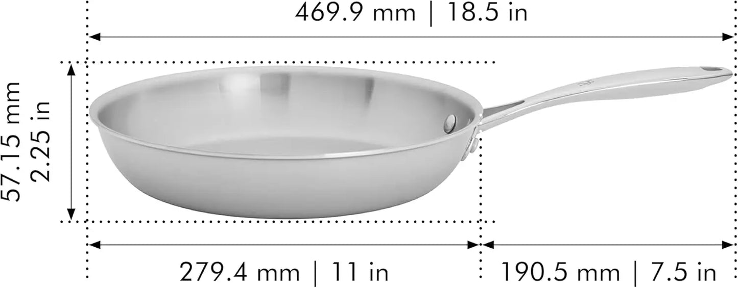 3-Ply Stainless Steel Pots and Pans Set, Cookware Set