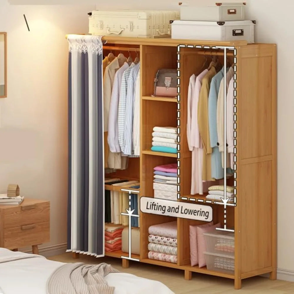 Wardrobe Storage Cabinet Clothing Home Furniture