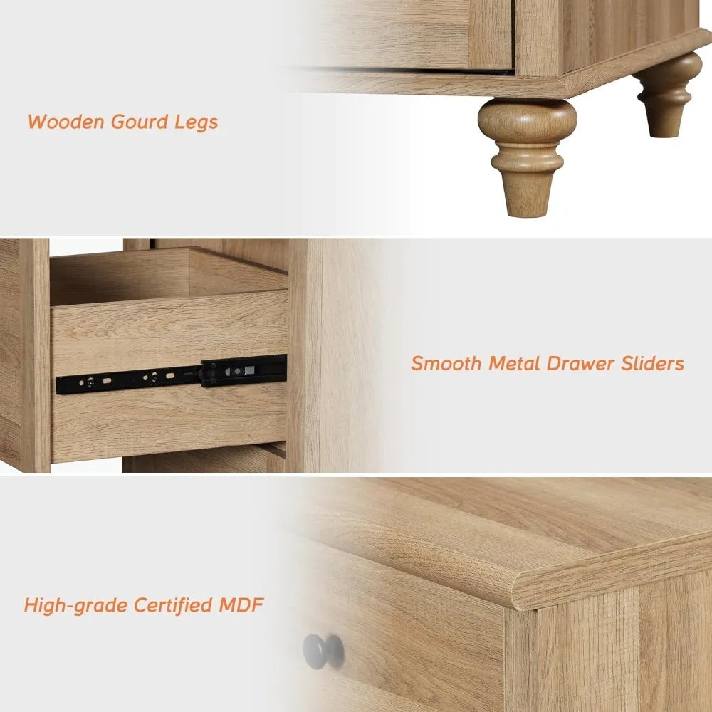 Dressers with Wide Chest of Drawers, Storage, Organizer