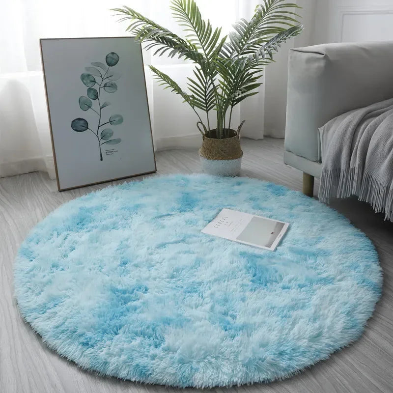 Ultra Soft Round Rug Mat - Fluffy Carpet for Living Room