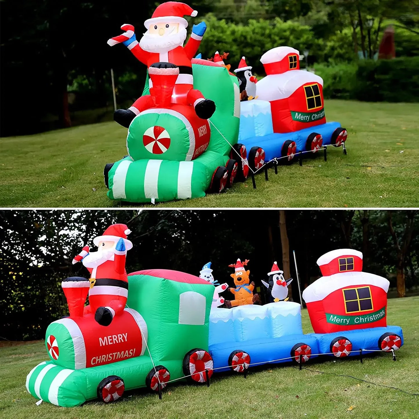 9FT Inflatables Christmas decor Built-in LED Lights