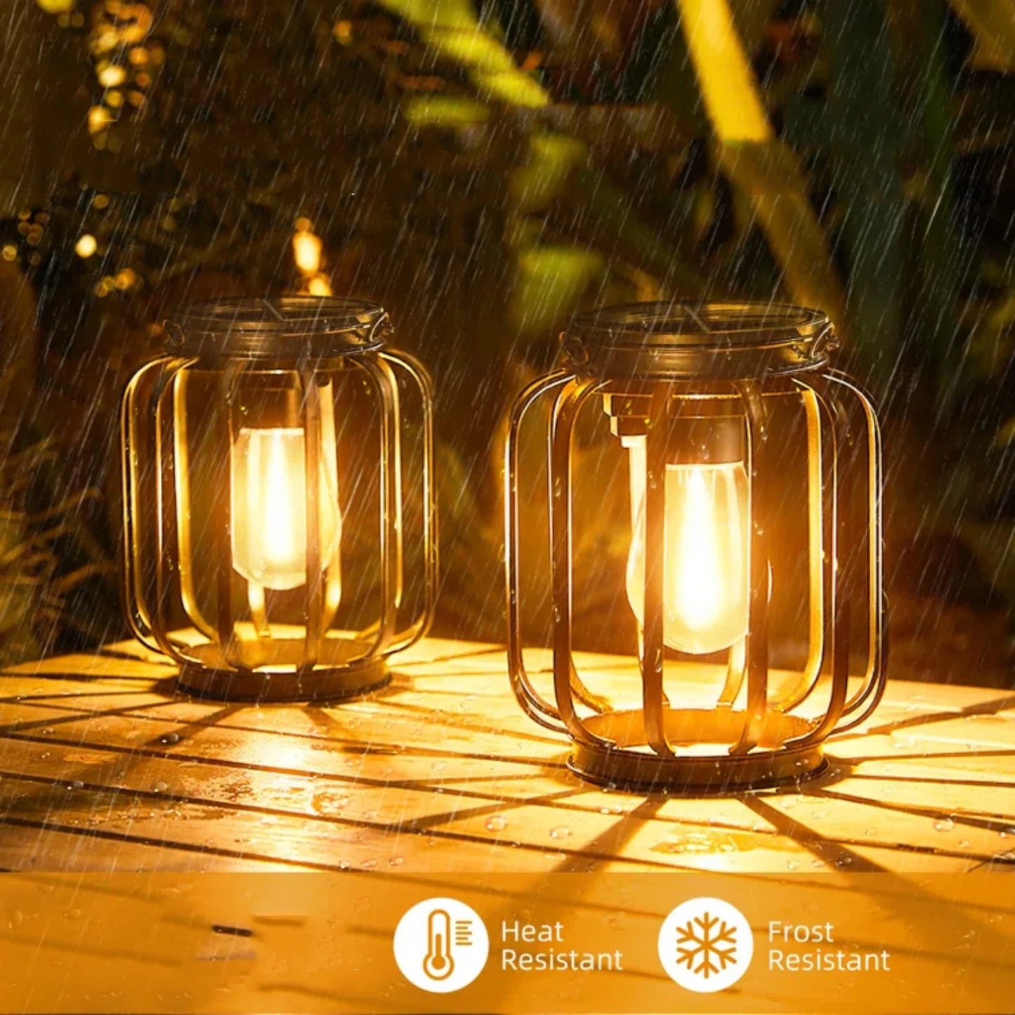 Cylindrical Hanging Solar Lights Outdoor