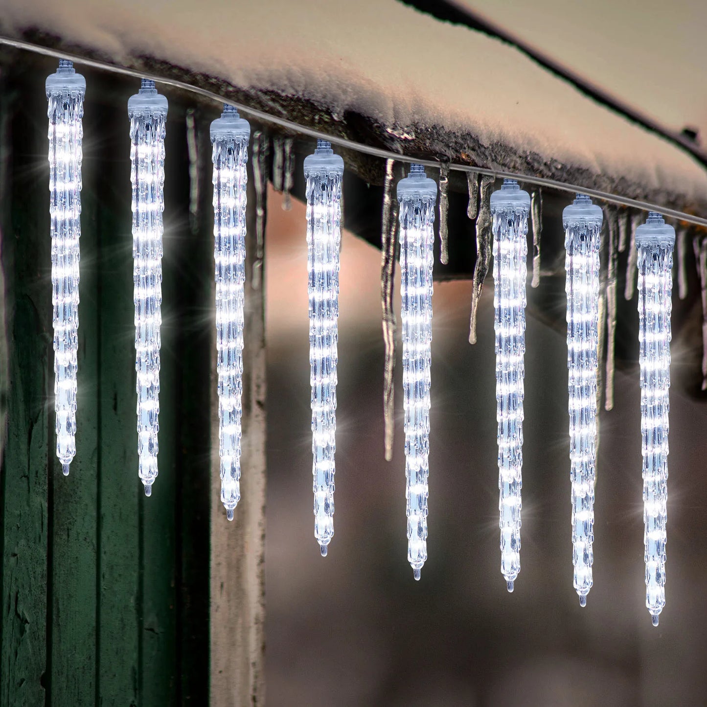 Christmast LED Meteor Shower Raindrop Snowing Lights