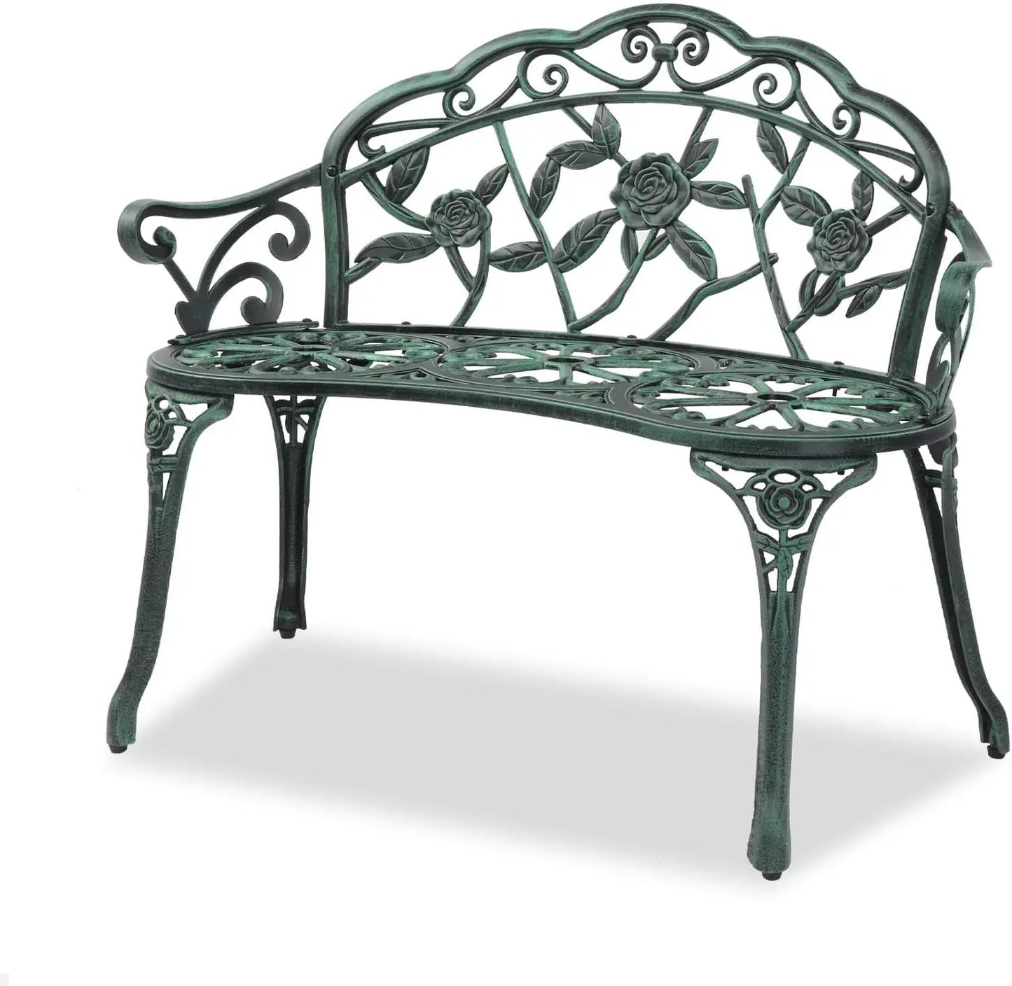 Patio Park Garden  Bench,Antique Finish Chair,Accented