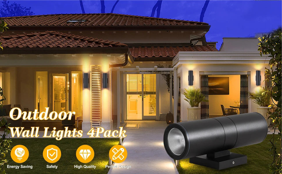 Wall mount Outdoor Light for Porch Patio Door, Solar Lights