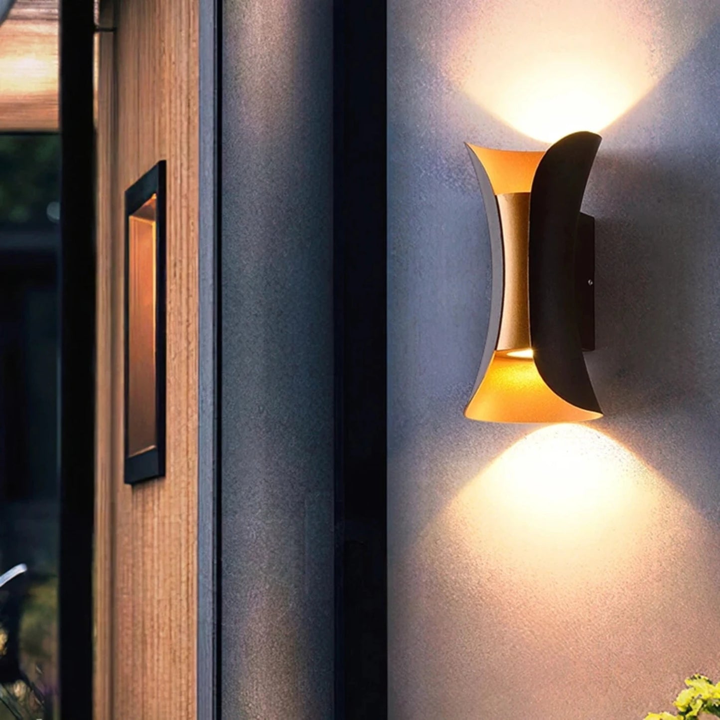 LED outdoor wall lamps - aluminum downlight