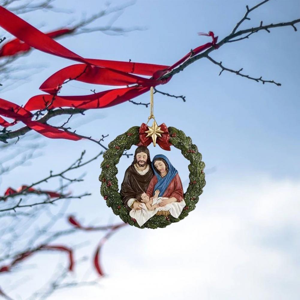 3D Hollow Circular Christmas Tree Ornament