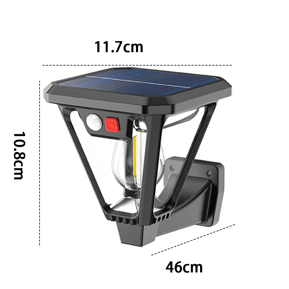 Solar Powered Floor Lamp Wall Lamp Motion Sensor